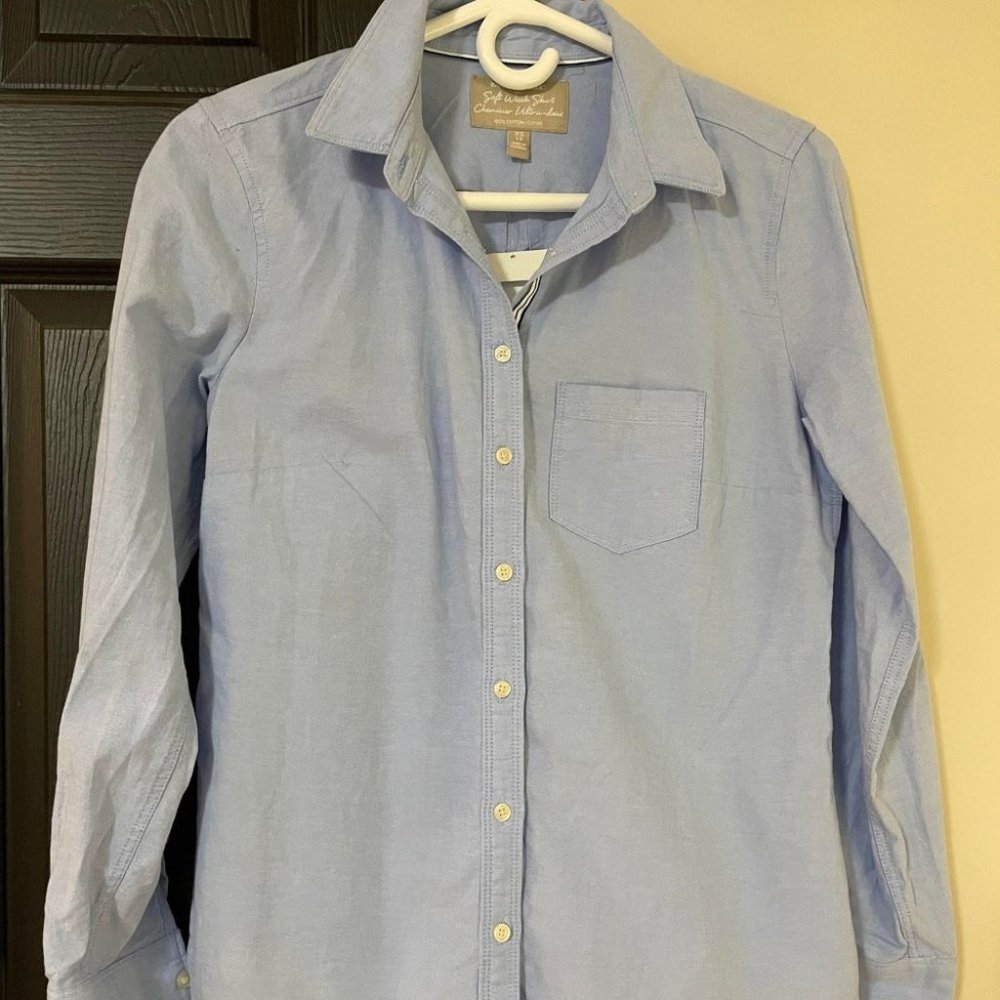 Brand NEW Banana Republic Soft Wash Shirt 100% Cotton Size XS